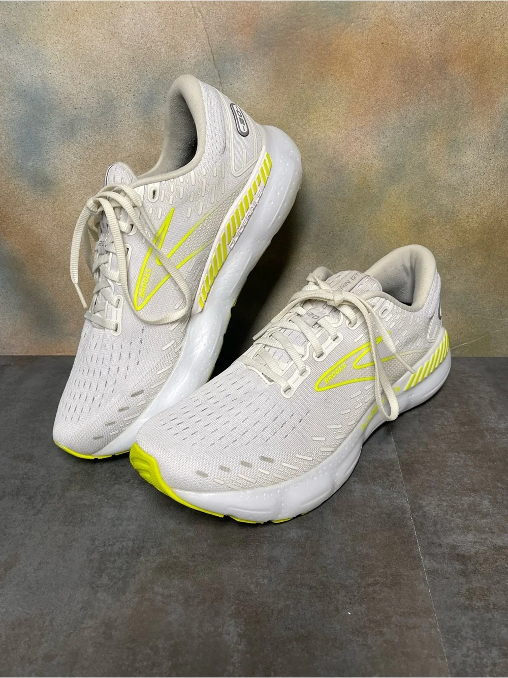 Brooks Glycerin 20 Men's White/Nightlife Running Shoes Size 9.5D